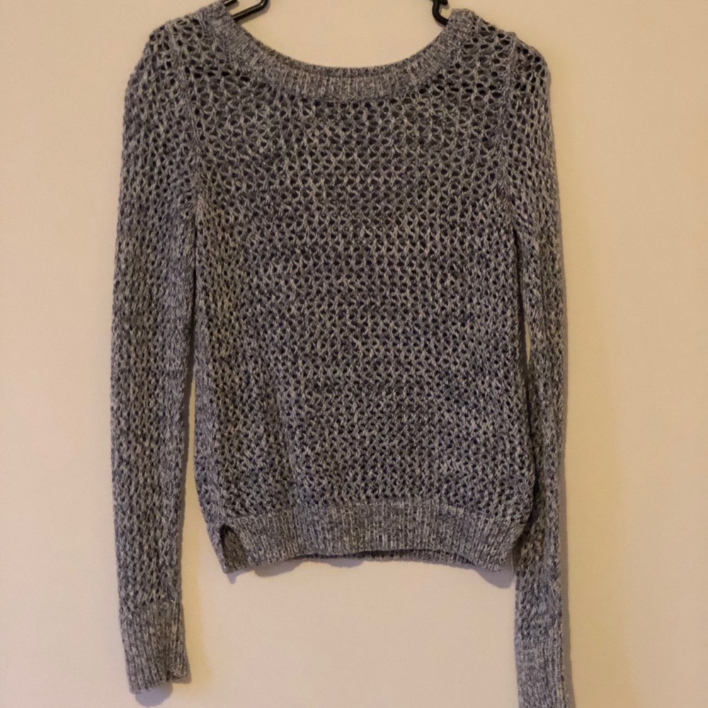 Heather blue sweater. Size Small